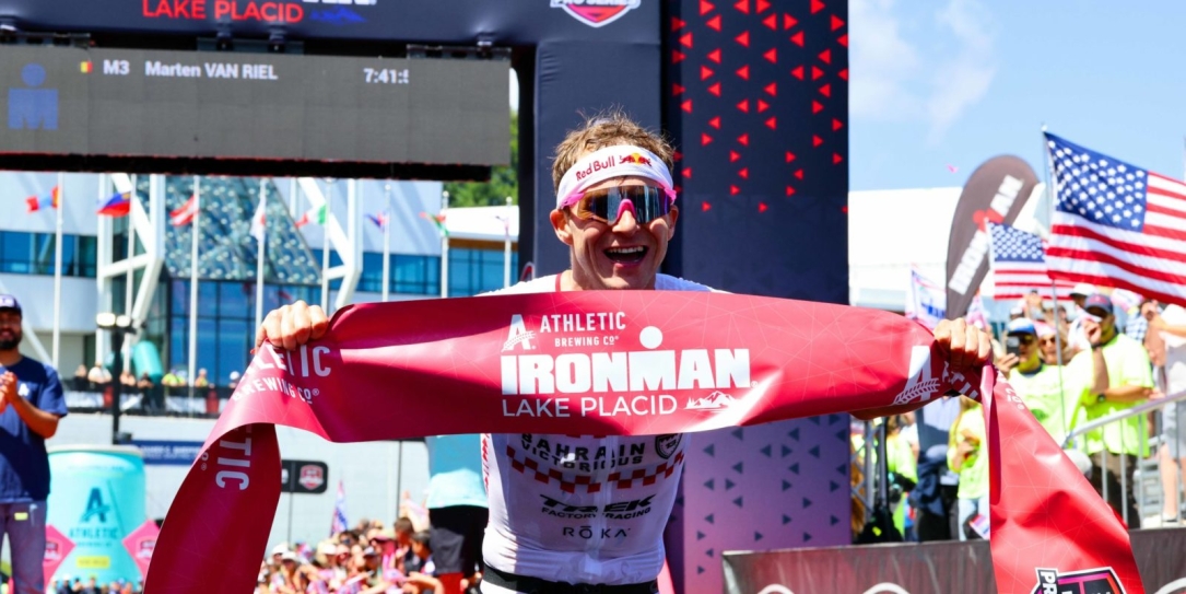 Marten Van Riel and Matthew Marquardt pull off Trek 1-2 at Ironman Lake Placid